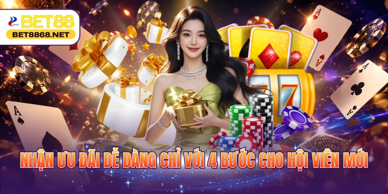 Nhận ưu đãi dễ dàng chỉ với 4 bước cho hội viên mới